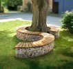 Panchine con gabbioni