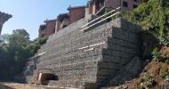 muro in gabbioni piu' alto d'Europa 11.50 mt