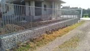 Gabbioni con recinzione